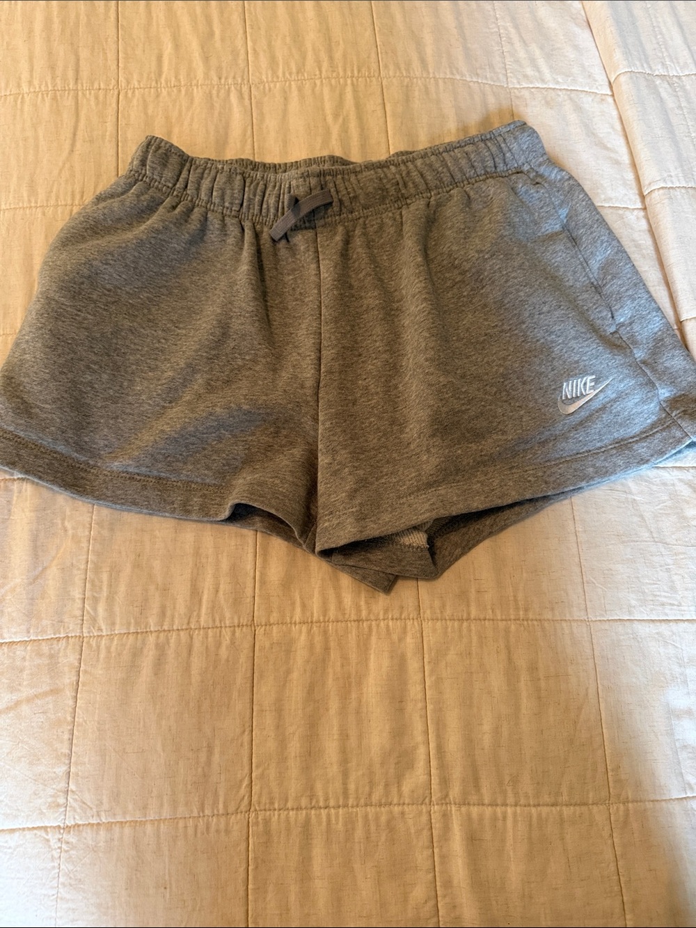 Nike Women's Gray Athletic Fleece Shorts